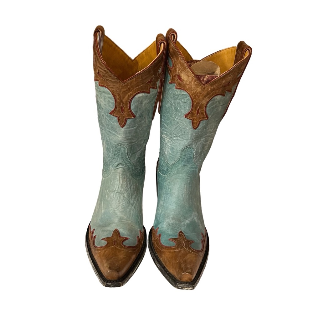Old Gringo Turquoise and brown cowboy boots Women's Size 7 1/2 New without tags